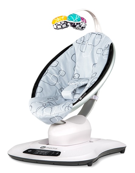 

Крісло-гойдалка 4moms mamaroo silver plush