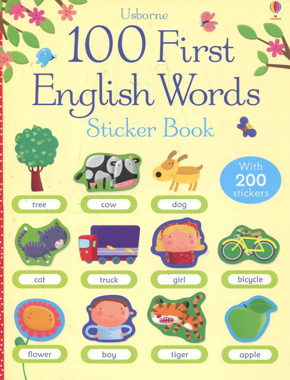 

100 First English Words Sticker Book