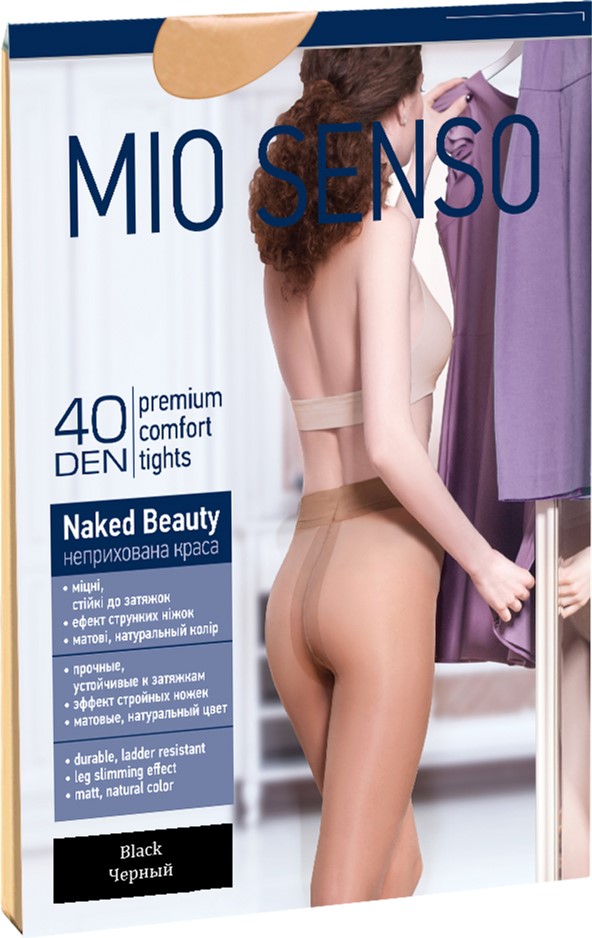 

Колготки Mio Senso Naked Beauty 00000007140 40 Den 2 р Black
