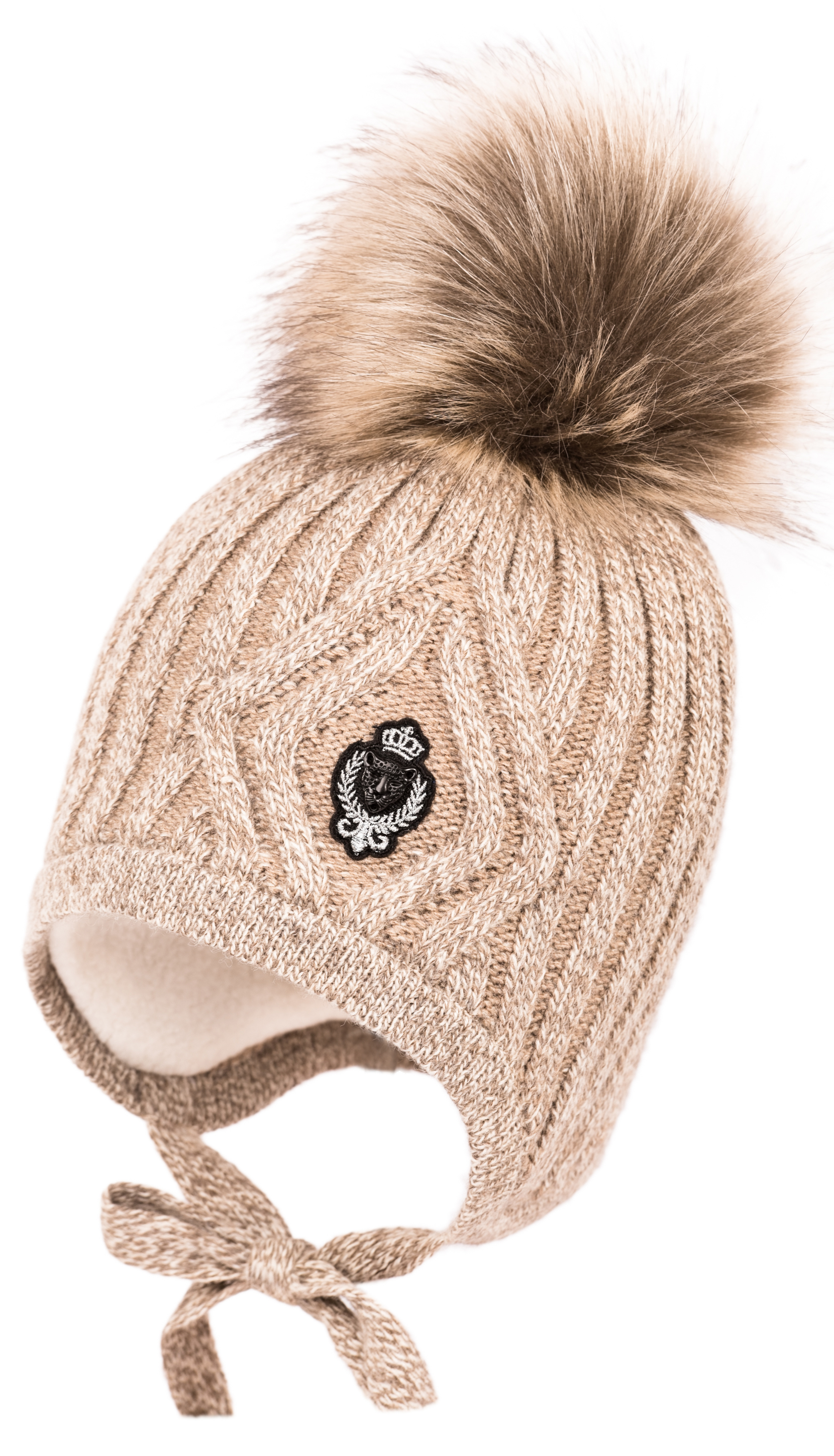 

Зимняя шапка с завязками Jamiks JOVAN-II-b 52 см Бежевая