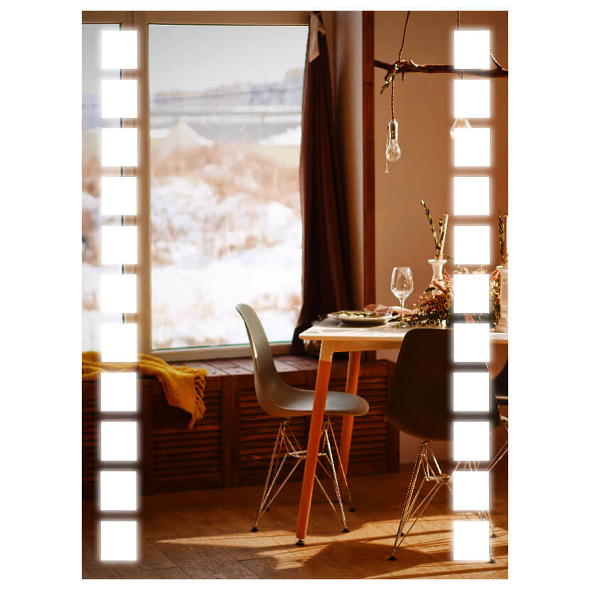 

Зеркало SmartWorld Brasica серия Lite в ванную с подсветкой во весь рост 60x50x см (Lite-Brasica-50x60)