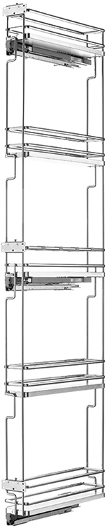 

Карго Vibo Galaxy 150 мм h = 1700 мм 5 полок белый/хром