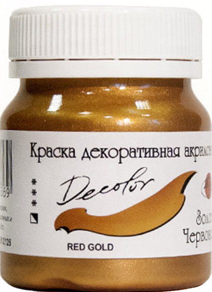 

Краска акриловая Таир Деколор Красное Золото 50 мл (4620750293369)