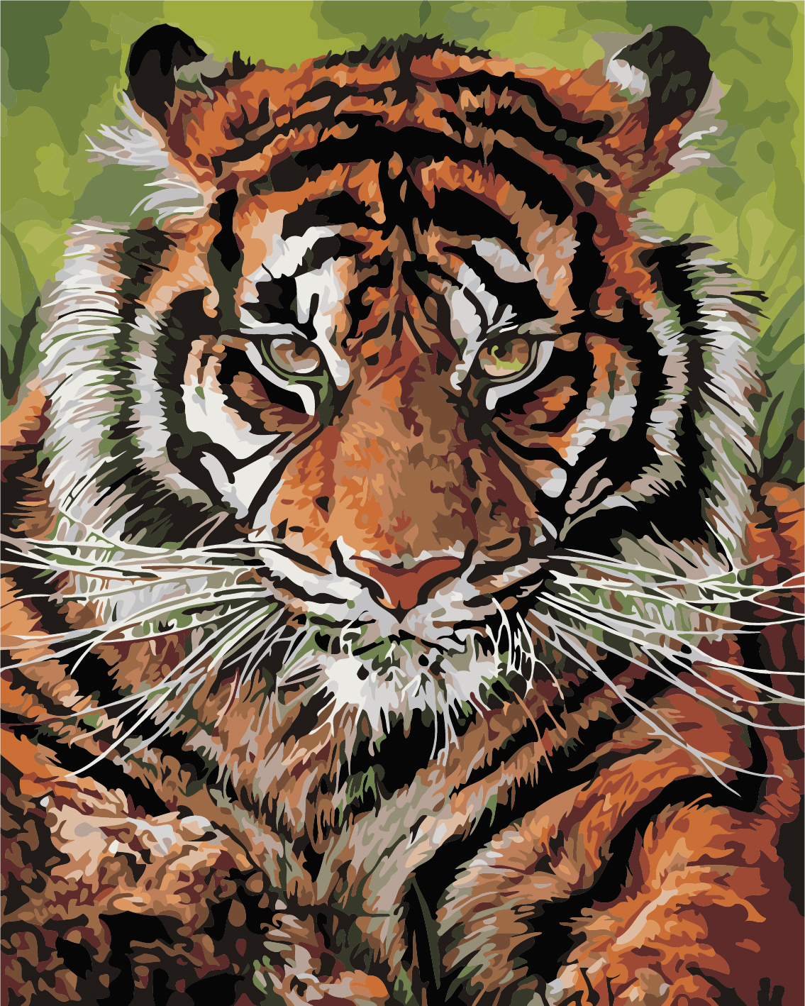 

Картина по номерам ArtStory Взгляд тигра, 40 х 50 см (AS0393)