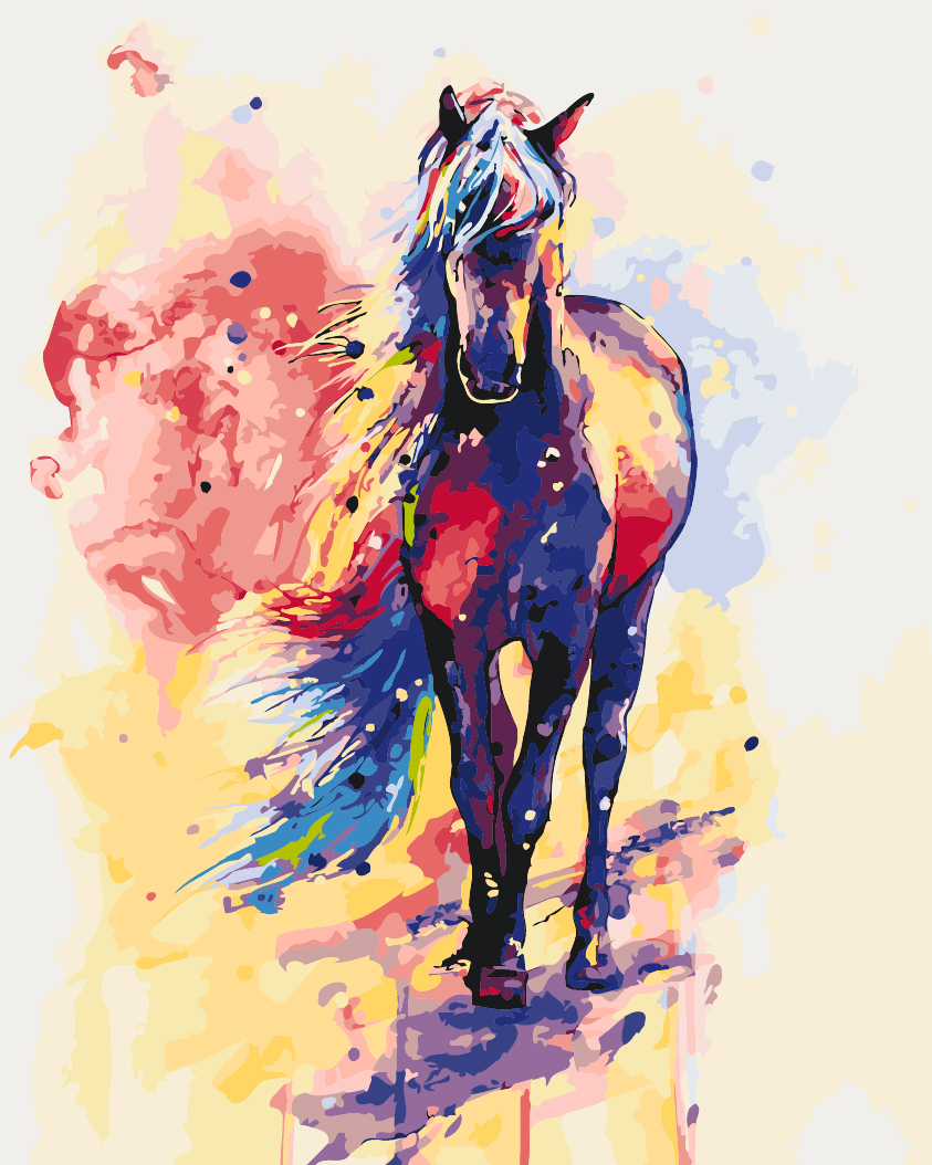 

Картина по номерам Идейка Радужный конь, 40 х 50 см (KHO2497) (Без коробки)