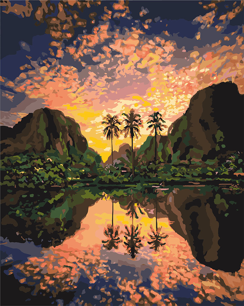 

Картина по номерам Идейка Багряная лагуна, 40 х 50 см (KHO2737) (Без коробки)