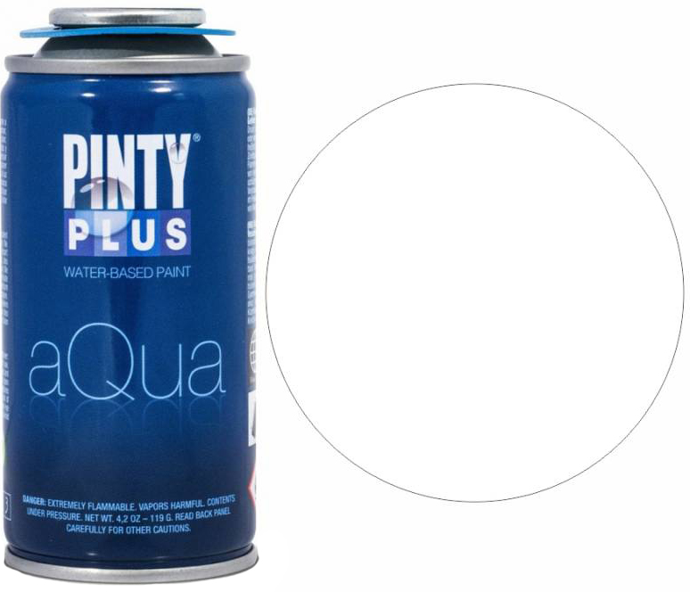 

Краска аэрозоль на водной основе Pintyplus Aqua Белая 150 мл (8429576248609)
