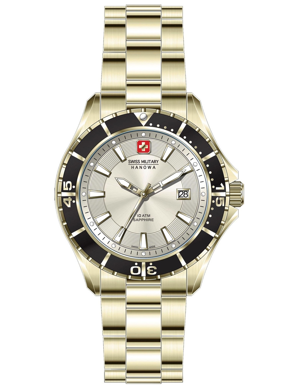 

Часы Swiss Military Hanowa 06-5296.02.002 Nautila Herren 45mm 10ATM
