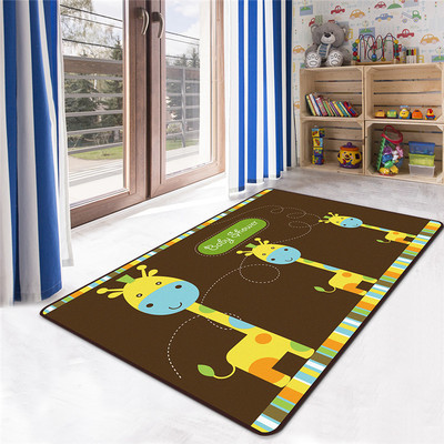 

Детский ковер безворсовый 140*190 Homytex giraffes brown