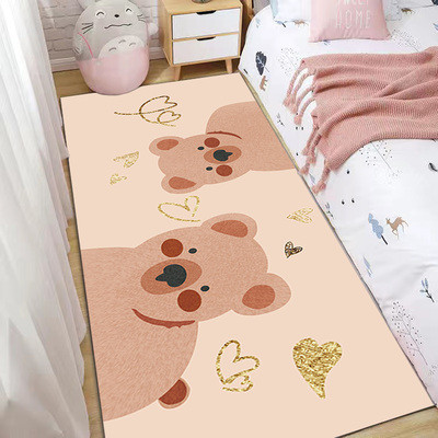 

Детский ковер безворсовый 140*190 Homytex Bear bej