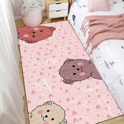 

Детский ковер безворсовый 140*190 Homytex Bear pink