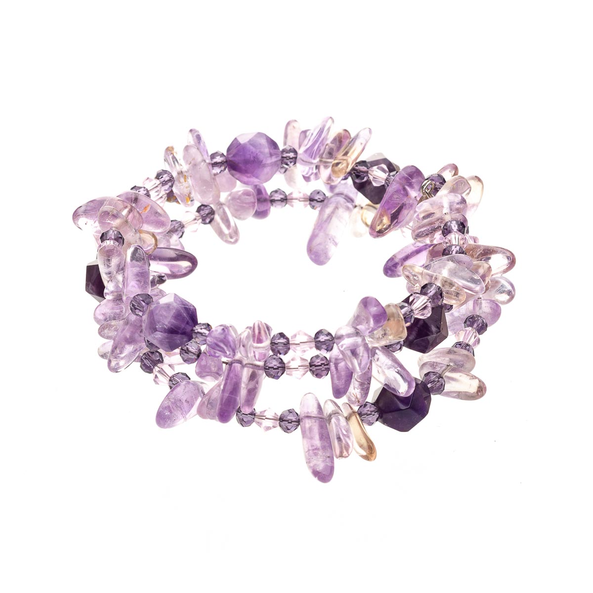 

Браслет с аметистом и аметрином SAMOTSVETY (11.01.05.279)