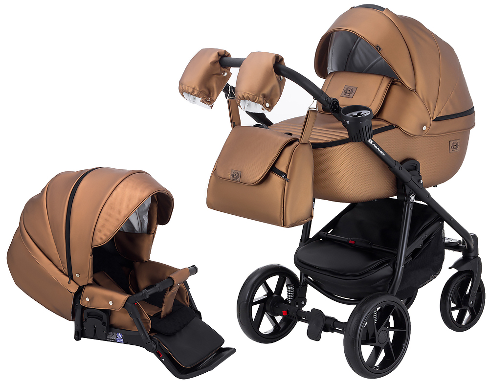 

Коляска 2 в 1 Adamex Hybryd Plus кожа 100% Y230CZ