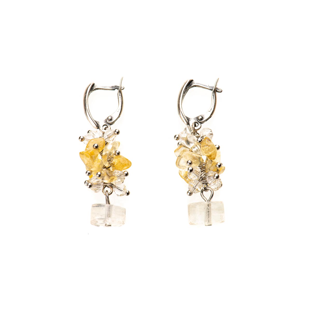 

Серьги с цитрином SAMOTSVETY (11.10.42.221)