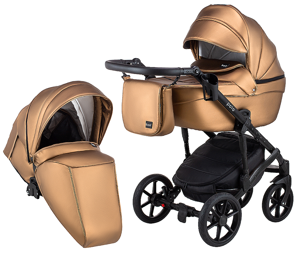 

Коляска 2 в 1 Bair Polo кожа 100% 28