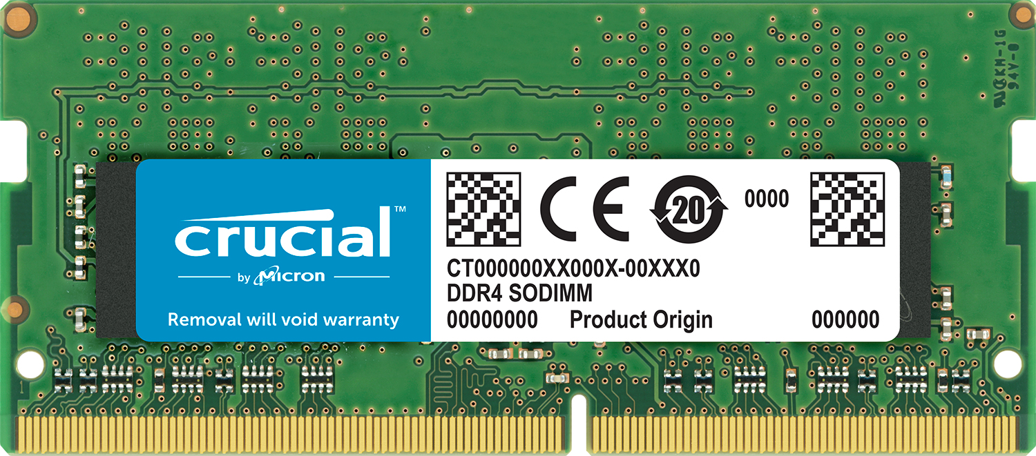 

Оперативная память Crucial SODIMM DDR4-2666 16384MB PC4-21300 (CT16G4S266M)