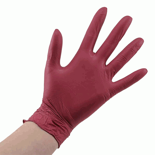 

Перчатки нитриловые STYLE GRAPE Ampri 100 шт бордовые S