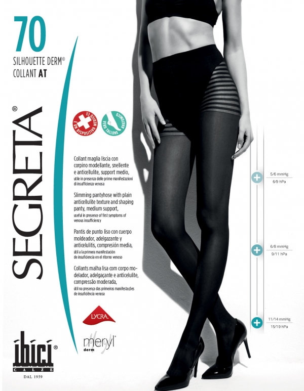 

Компрессионные колготки Segreta Silhouette Derm nero 1