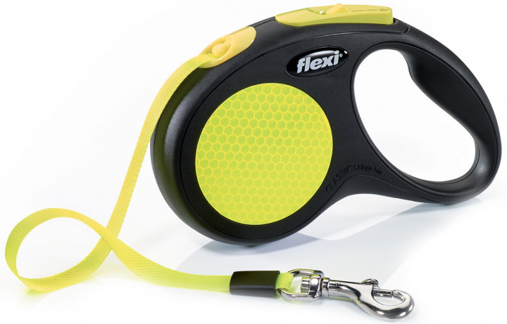 

Рулетка для собак лента 5 м до 50 кг New NEON Tape Leash L Flexi BGL-FL-287
