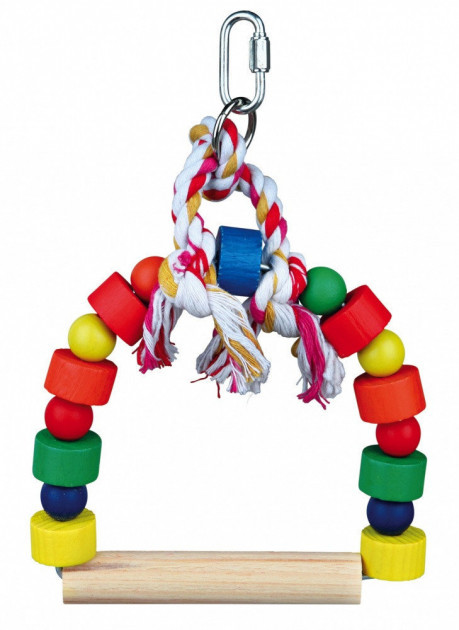 

Игрушка-качели для мелких и средних птиц Arch Swing, Colourful 20 х 29 см Trixie BGL-TX-226