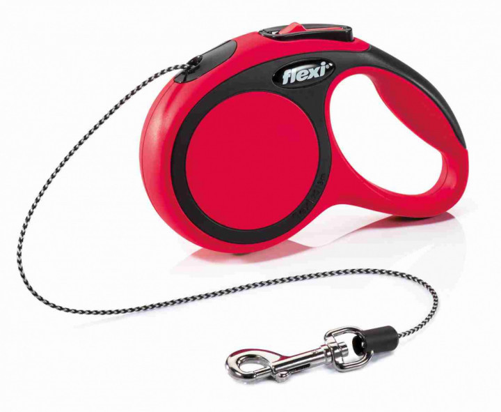 

Поводок - рулетка трос 3 м до 8 кг COMFORT Cord Leash XS красная Flexi BGL-FL-131
