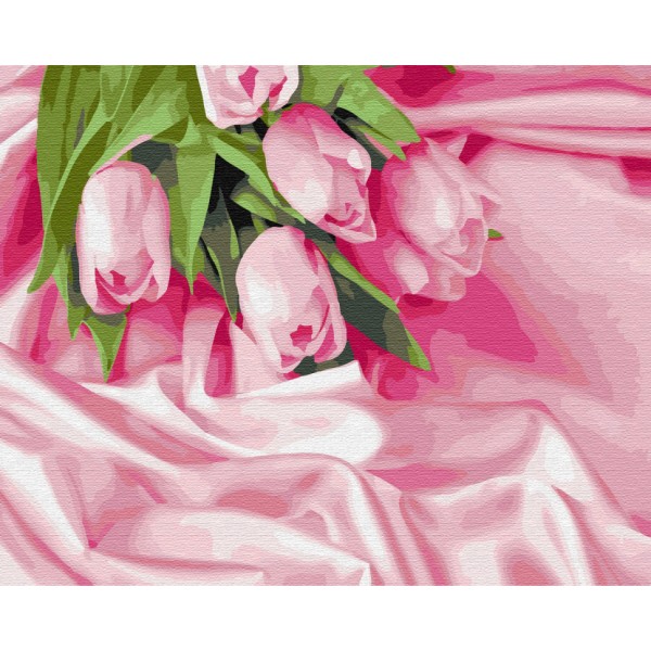 

Картина по номерам. Brushme "Тюльпаны в шелке" GX34760