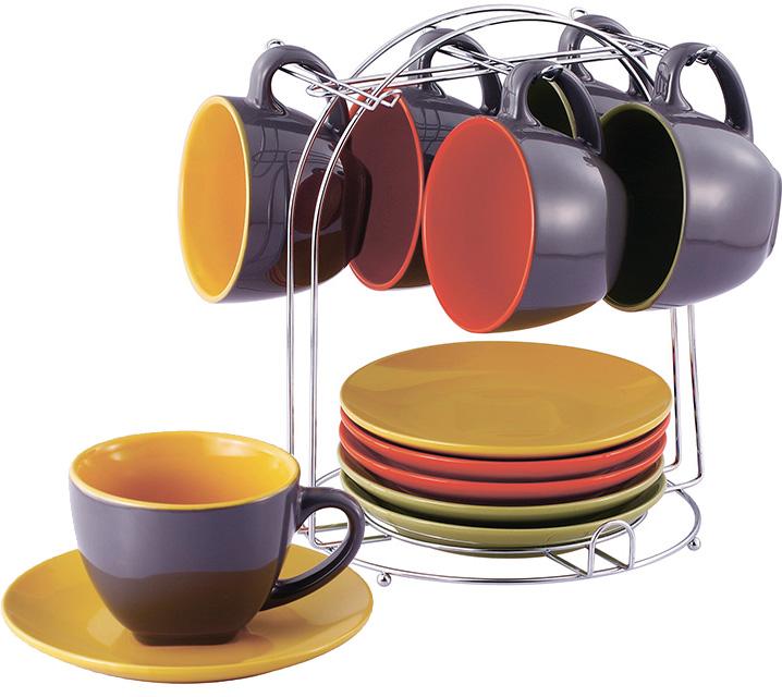 

Чайный набор Wellberg Kaleidoscope 6 чашек 220мл и 6 блюдец на подставке