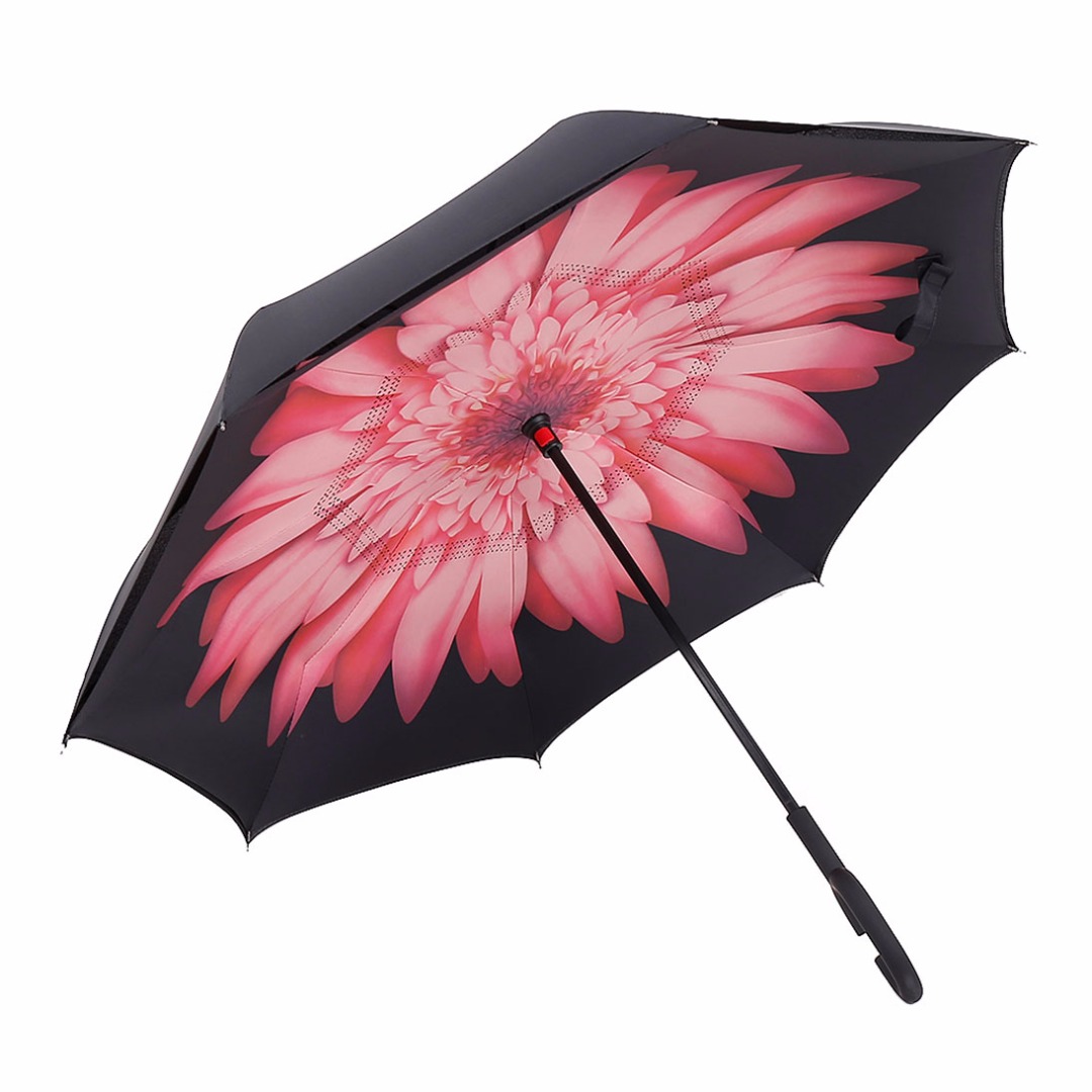 

Зонт обратного сложения наоборот Up-Brella умный антизонт (смарт зонт) Астра