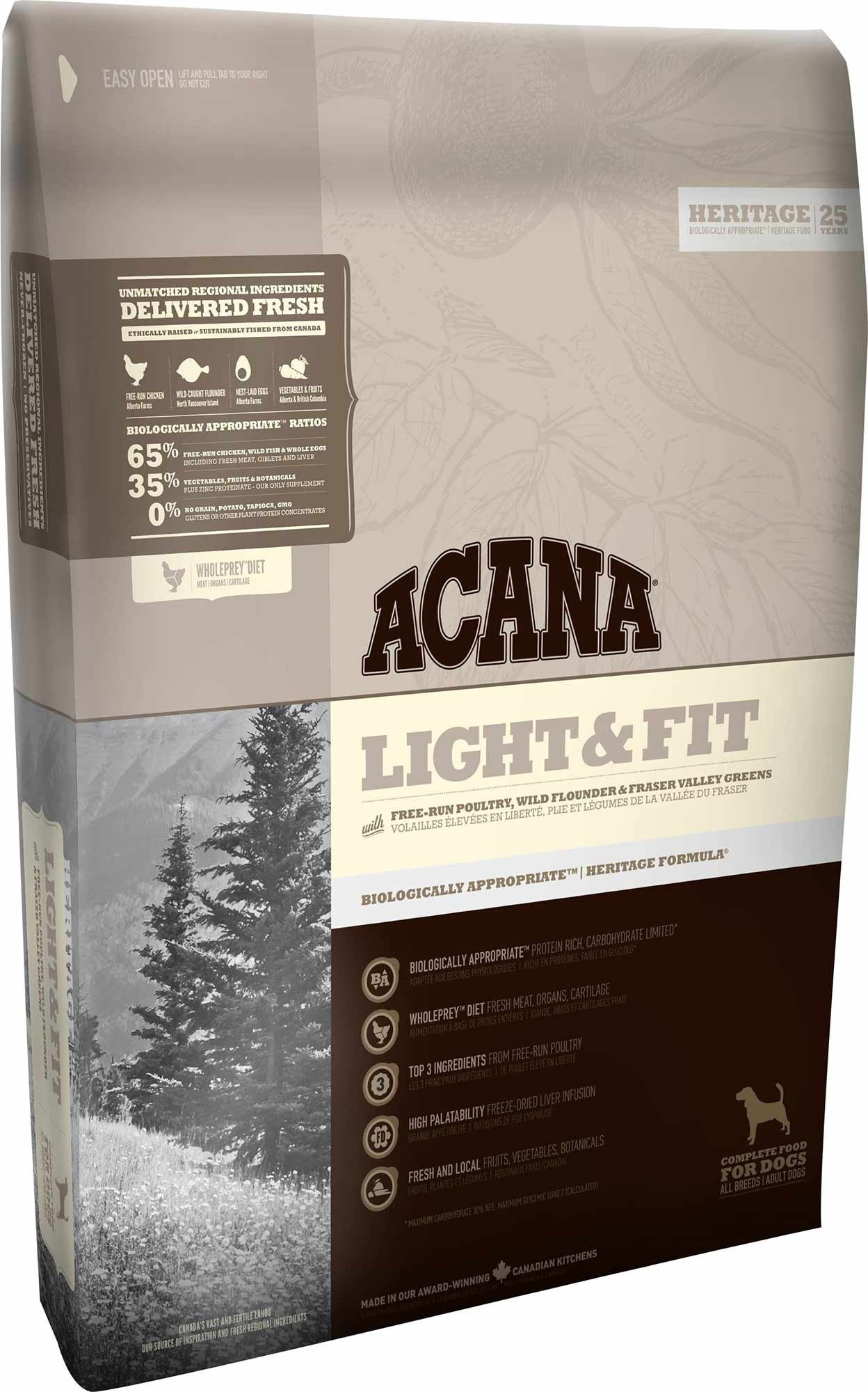 

Сухий Корм ACANA LIGHT and FIT Для Дорослих Собак З Надмірною Вагою 2 Кг (064992512200) (a51220)