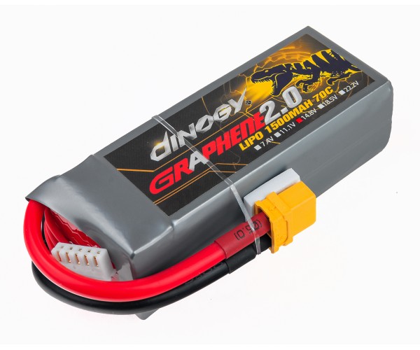 

Аккумулятор LiPo Dinogy G2.0 1500mAh 14.8V 4S 70C 28x35x94мм XT60