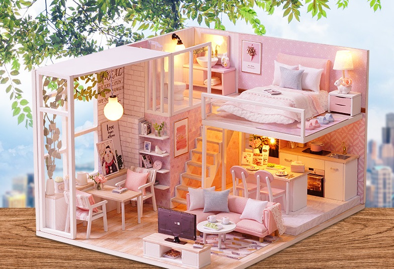 

3D румбокс конструктор миниатюрный кукольный дом Cute Room Quiet Life L022 (30104)