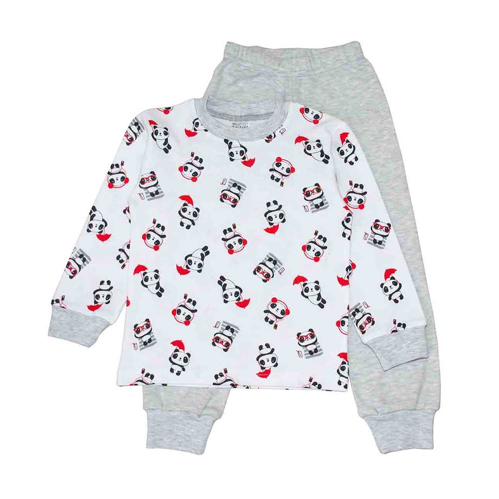 

Пижама Interkids Панда 7 лет 122 см Белая 3502