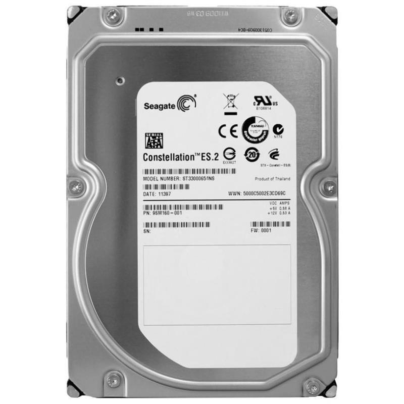 

Накопитель HDD SATA 3.0TB Seagate Constellation ES.2 7200rpm 64MB (ST33000651NS)