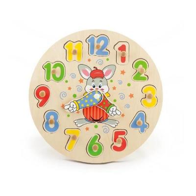 

Развивающая игрушка Viga Toys Часы игрушка-пазл (56171)