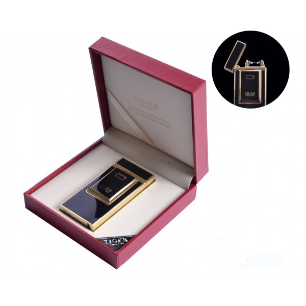 

USB зажигалка Tiger (Электроимпульсная) №4686 Black