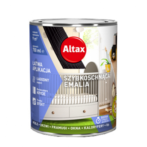 

Быстросохнущая эмаль Altax Szybkoschnaca emalia для внутренних работ белая матовая