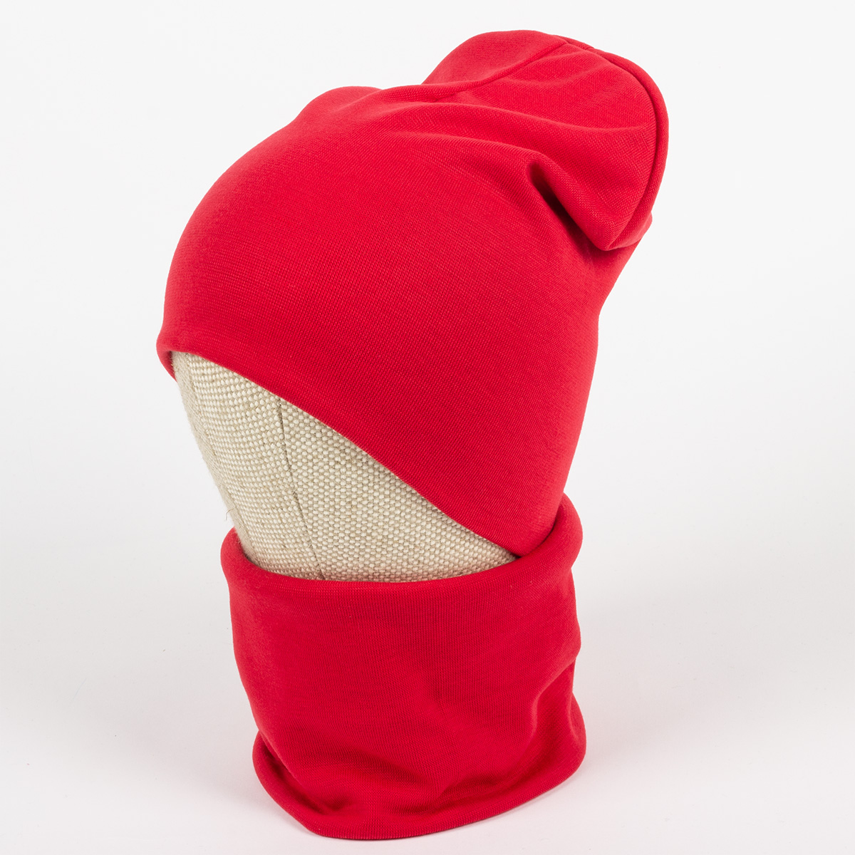 

Шапка и снуд Классика Beeba 46-52р. Красный 1124