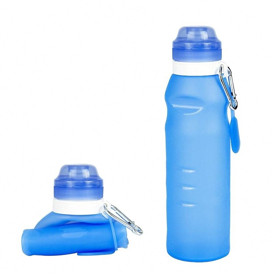 

Силиконовая бутылка Portable 600 мл голубая (РЕ-24378)