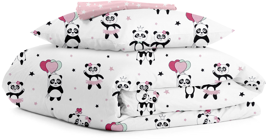 

Комплект постельного белья Cosas Panda Love Rose Dots 110х140