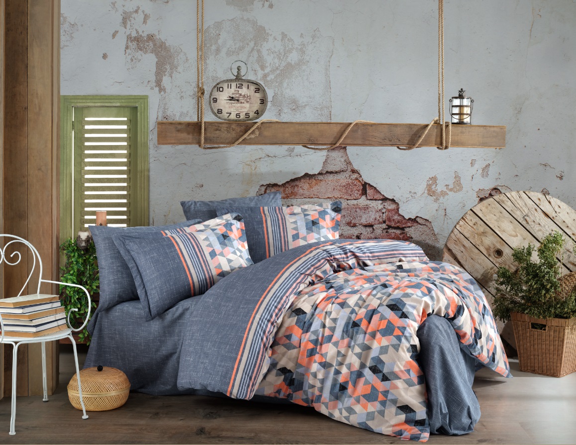 

Комплект постельного белья Hobby Poplin Arella 200x220 Оранжевый