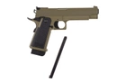 Пістолет Cyma Colt 1911 CM.128 AEP Tan (Страйкбол 6мм) - зображення 7