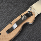Нож складной Ontario RAT-1A (длина: 219мм, лезвие: 84мм, сатин), tan 8870TN - изображение 7