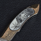 Нож складной GIGAND FC-9788D Тигр (длина: 18.0см, лезвие: 7.7см) - изображение 4