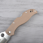 Нож складной Spyderco Stretch (длина: 210мм, лезвие: 94мм), коричневый - изображение 3