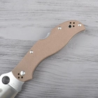 Нож складной Spyderco Stretch (длина: 210мм, лезвие: 94мм), коричневый - изображение 3
