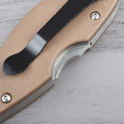 Нож складной Spyderco Stretch (длина: 210мм, лезвие: 94мм), коричневый - изображение 4