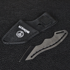Нож тактический BOKER в ножнах (сталь 440сс, полная длина 15см), серебристый с черным - изображение 4