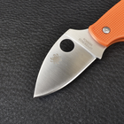 Нож складной Spyderco K040 (длина: 15см, лезвие: 6.5см), оранжевый - изображение 3