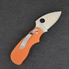 Нож складной Spyderco K040 (длина: 15см, лезвие: 6.5см), оранжевый - изображение 5