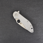 Нож складной Spyderco Domino Titan (длина: 19см, лезвие: 8см), silver - изображение 8